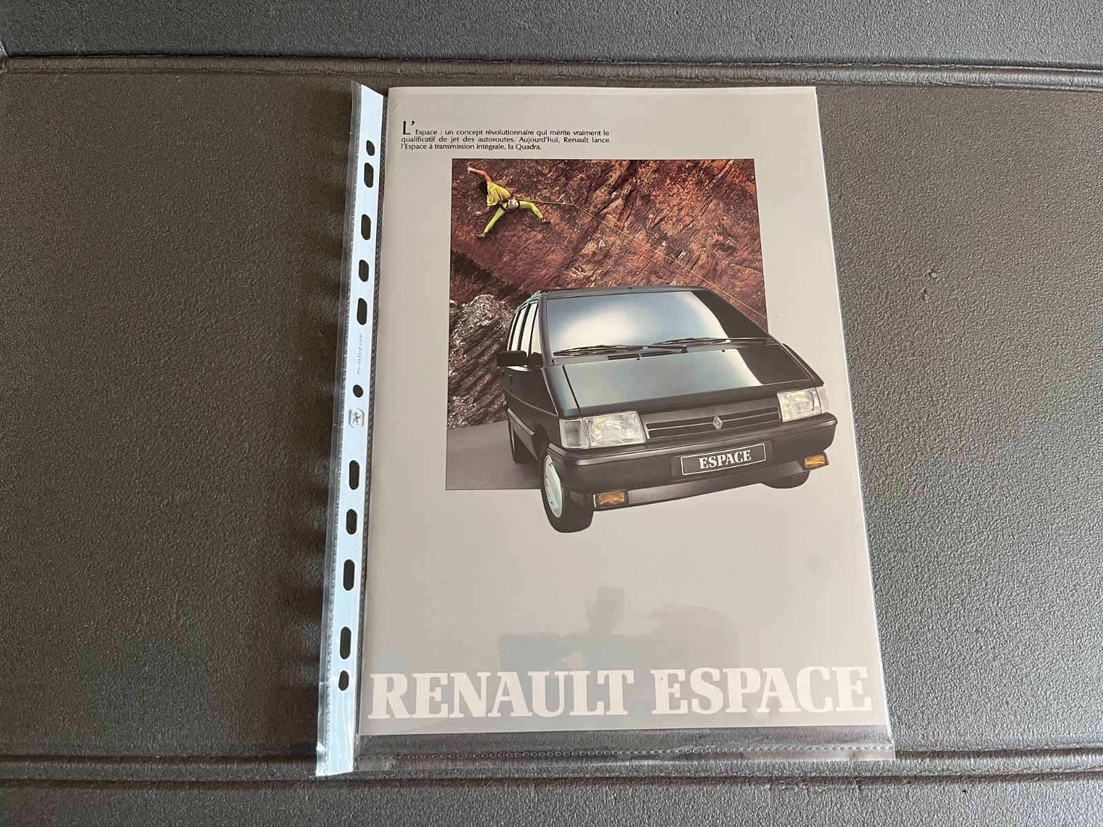 Ancien Dépliant Brochure Documentation Automobile Renault Espace