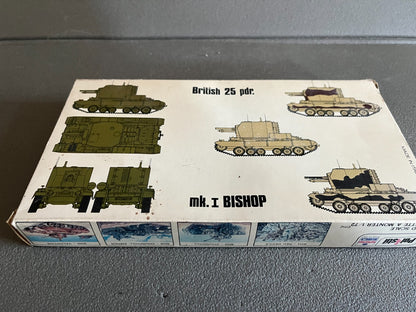 Maquette Militaire Blindé Char British 25 pdr. Mk.I Bishop Polistil 1/72
