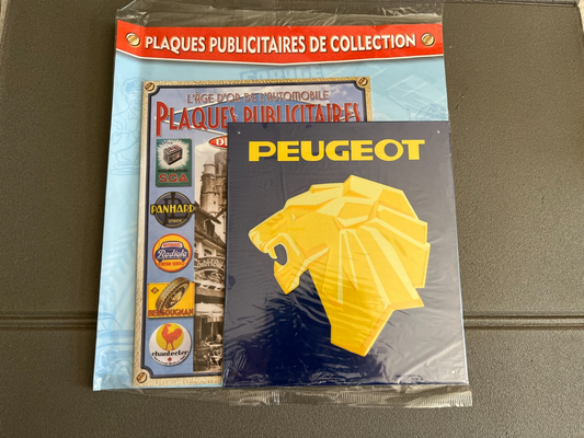 Plaque Métal Voiture Automobile Publicitaire Collection Peugeot