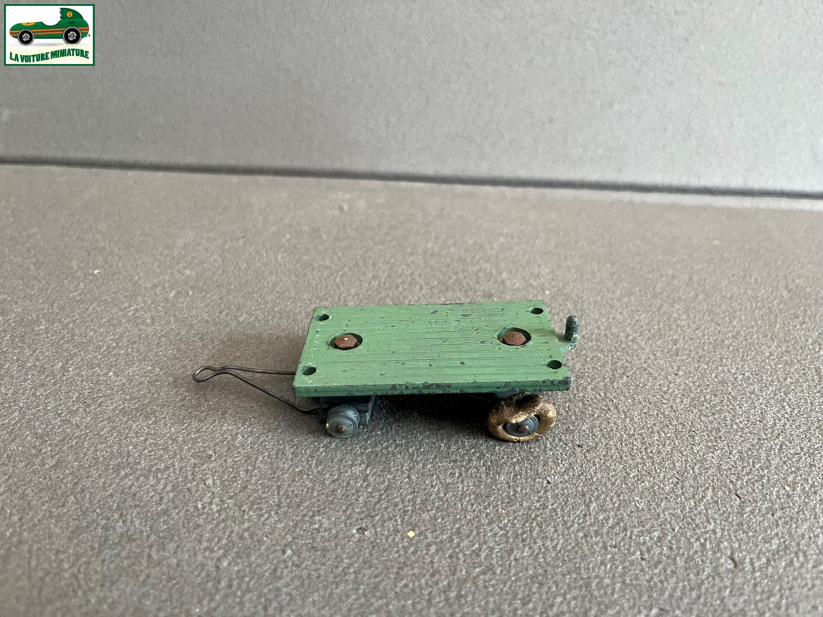 Ancienne Voiture Miniature Remorque Solido Demontable Epave