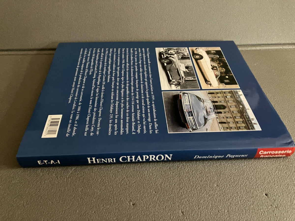 Livre Voiture Automobile Henri Chapron Pagneux ETAI