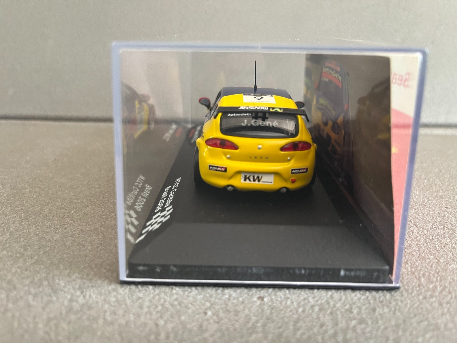 Voiture Miniature Seat Leon WTCC Curitiba Brasil 2006 Rallye au 1/43