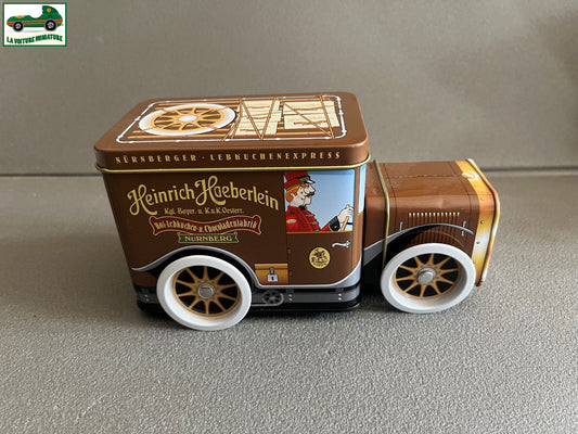 Jouet Voiture Fourgonnette Tole Metal Heinrich Haeberlein boite à musique