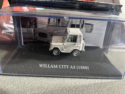 Voiture Miniature Willam City A3 1969 Micro-Voitures D'Antan Altaya 1/43