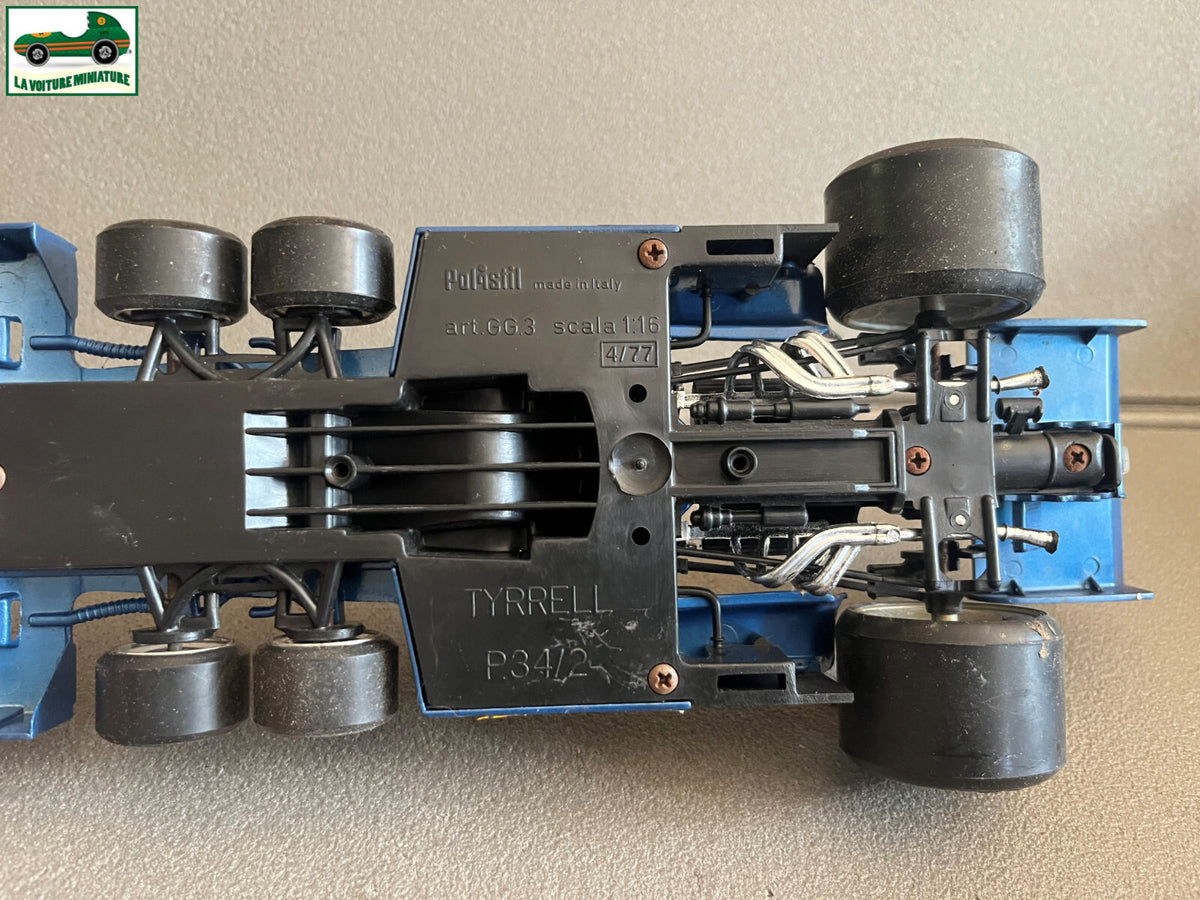 Ancienne Voiture Miniature Tyrrell P34/2 Depailler F1 Polistil Italy au 1/16
