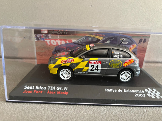 Voiture Miniature Seat Ibiza TDI Gr. N Rallye de Salamanca 2003 au 1/43
