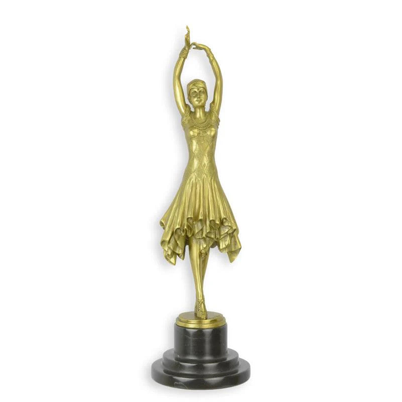 STATUE MODERNE SCULPTURE BRONZE POLI INTITULÉE MISS KITA