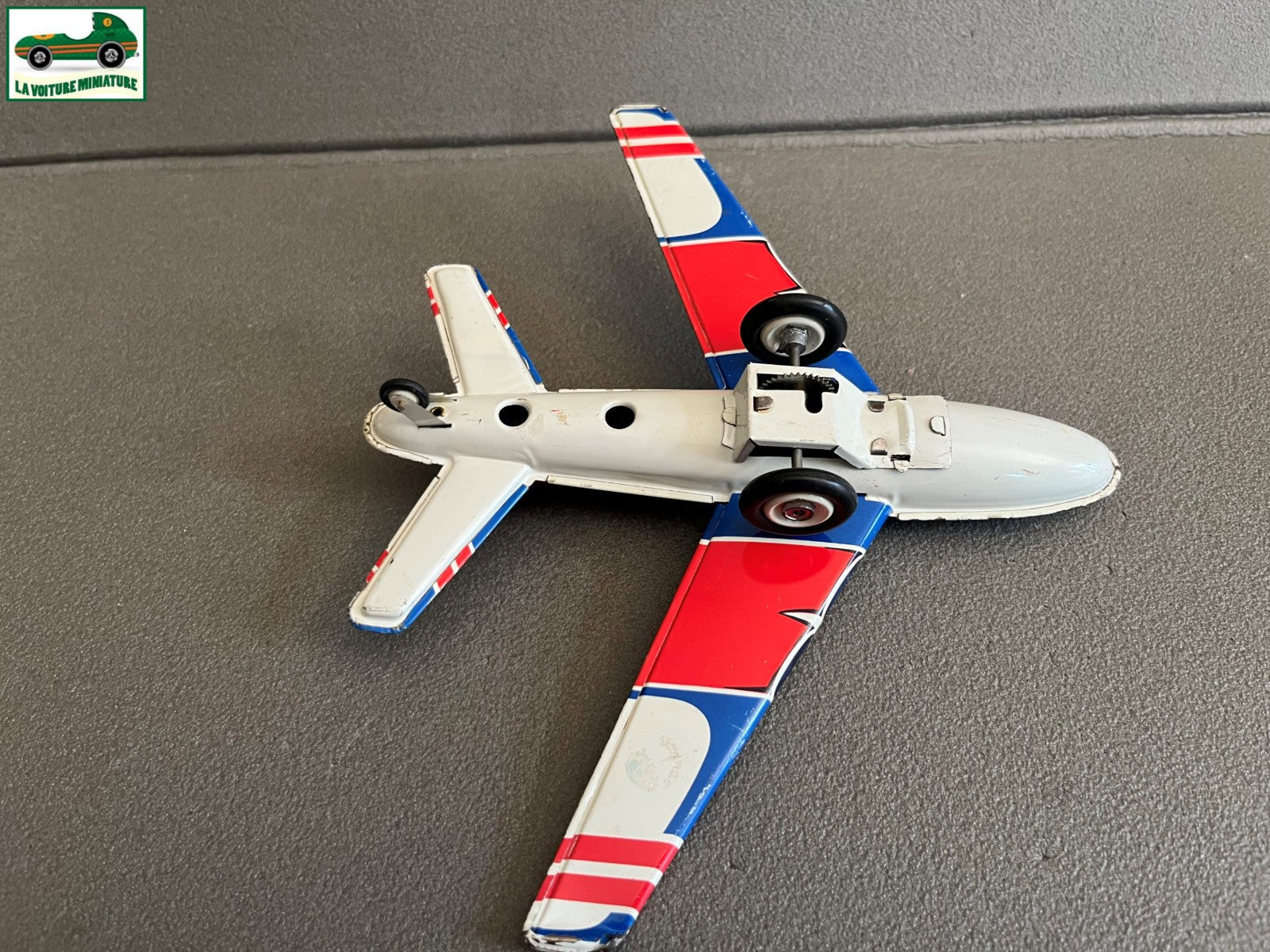 Jouet Ancien Tôle Avion CIJ Friction France Vintage