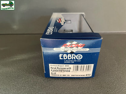 Voiture Miniature Formula Nippon Haruki Kurosawa Planex F1 Ebbro au 1/43