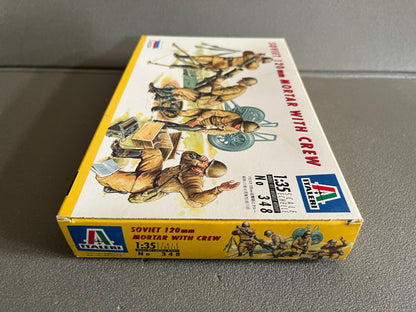 Maquette Militaire Figurine Soldat Soviet 120mm Mortar Crew Italeri 1/35