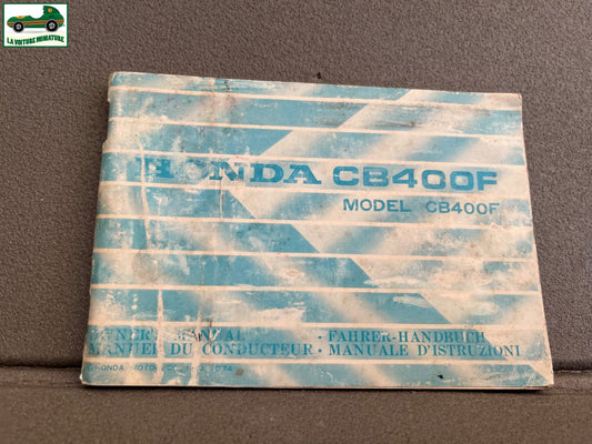Ancien Dépliant Documentation Entretien Moto Honda CB400F