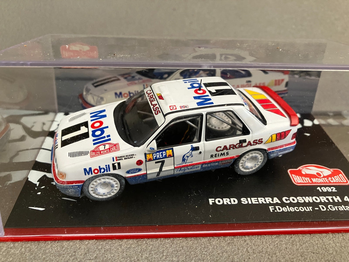 Voiture Miniature Ford Sierra Cosworth 4x4 Rallye Monte Carlo 1992 Altaya 1/43