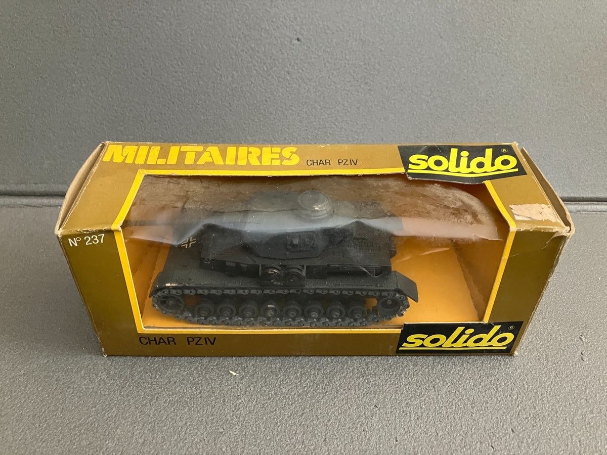 Ancienne Miniature Militaire Blindé Tank Char PZ IV 237 Solido France 1/50
