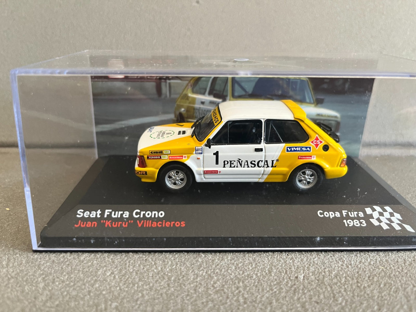 Voiture Miniature Seat Fura Crono Copa Fura 1983 Rallye au 1/43