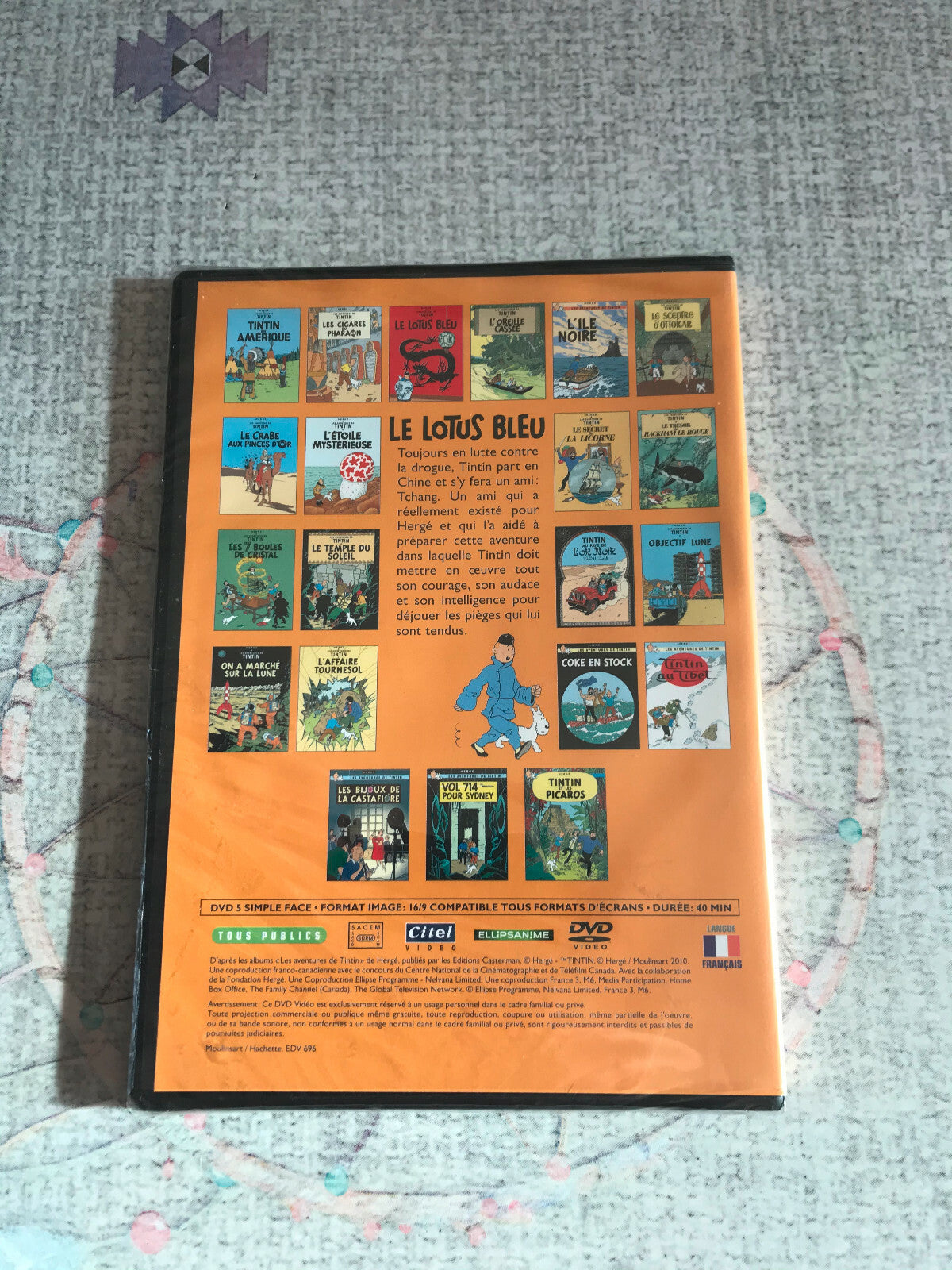Collection Tintin Le Lotus Bleu DVD Video Blister Dessin Animé BD