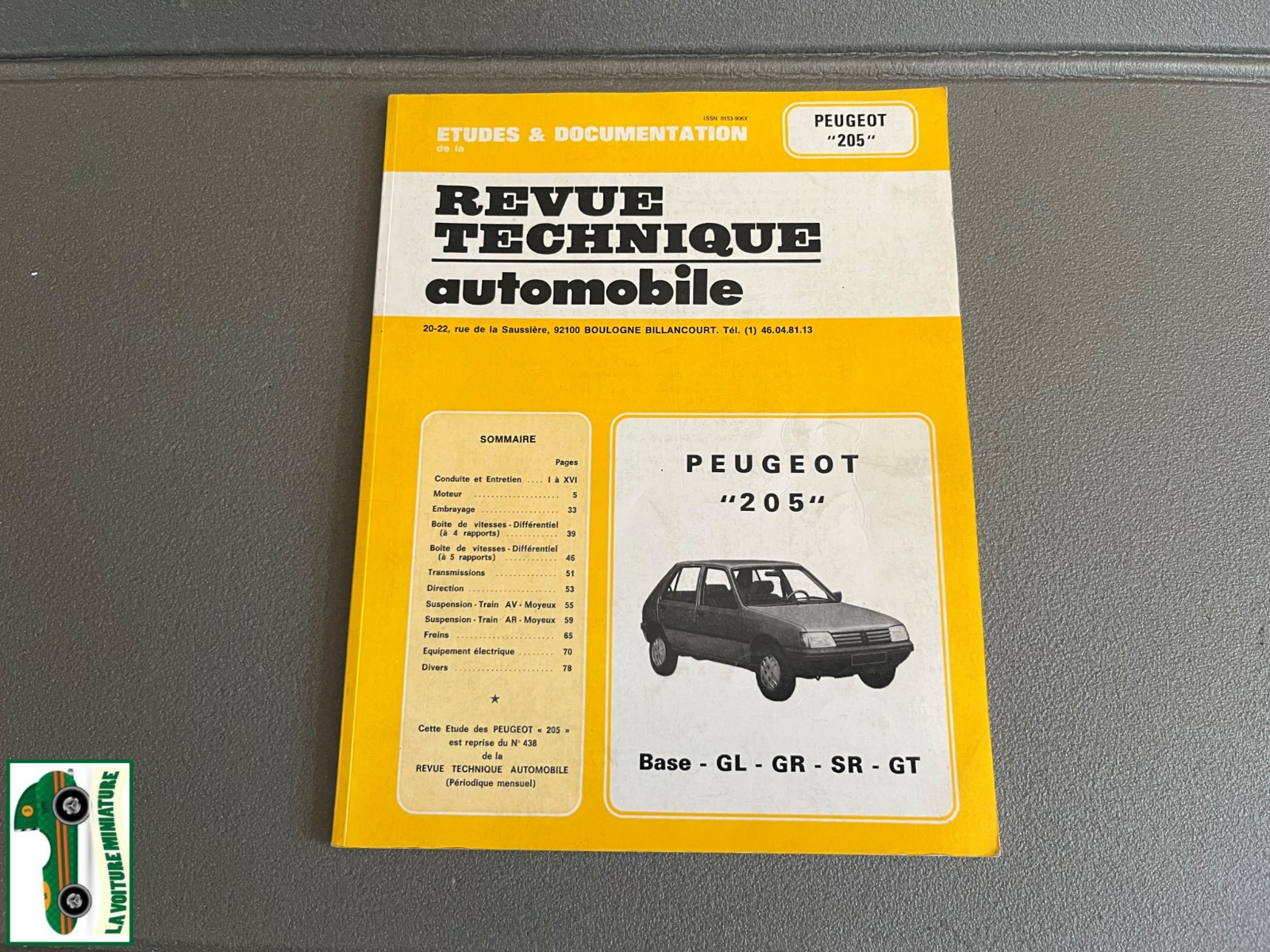 Livre Revue Technique Automobile Peugeot 205