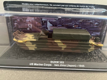 Miniature Militaire Char Tank Blindé Dukw 353 Us Marine Corps Japan Altaya 1/72