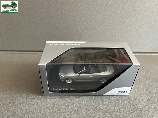Voiture Miniature Audi A5 Cabriolet Silver Spark au 1/43