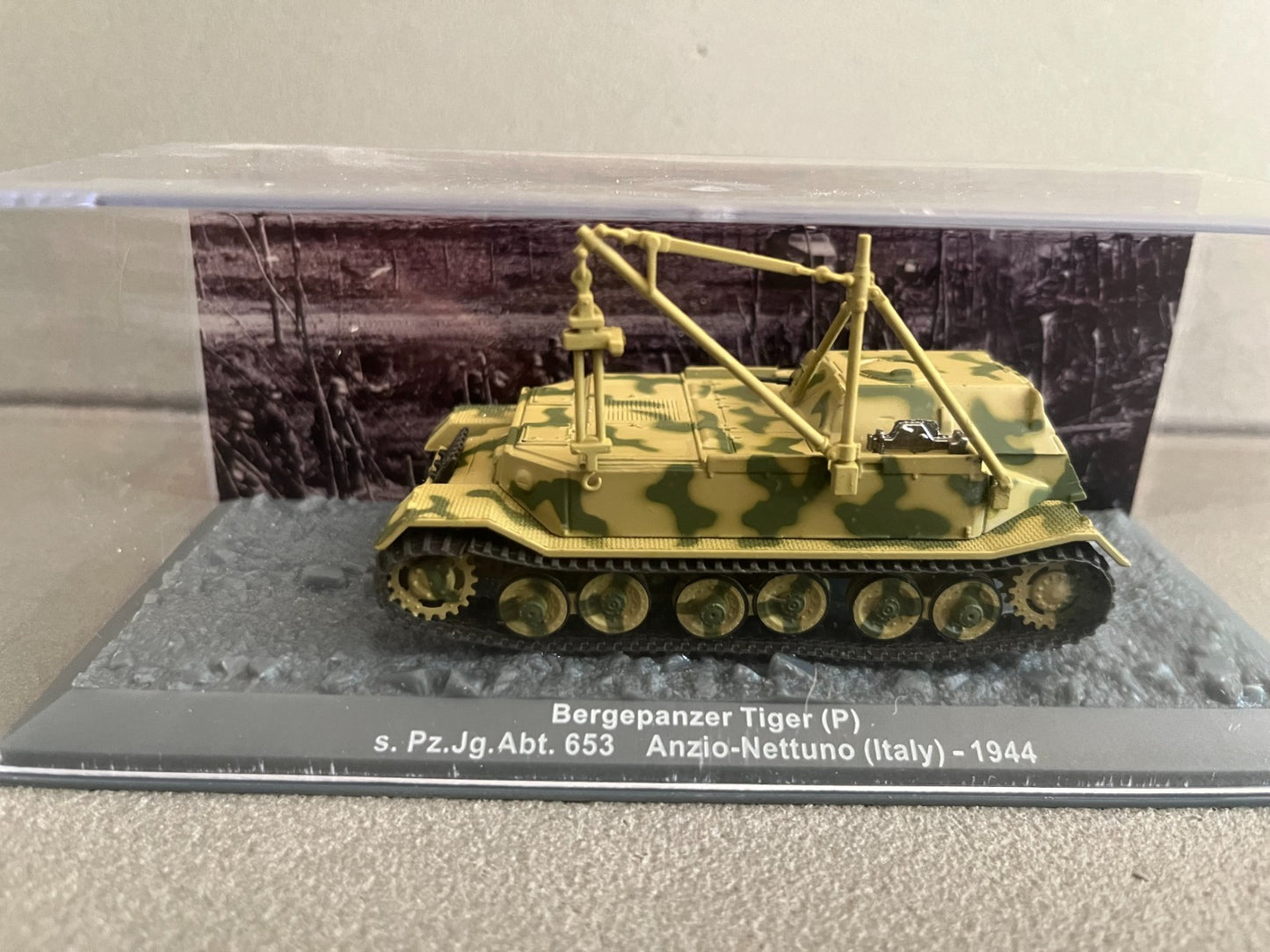 Miniature Militaire Char Tank Blindé Bergepanzer Tiger P Altaya 1/72