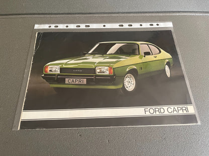 Ancien Dépliant Brochure Documentation Automobile Ford Capri