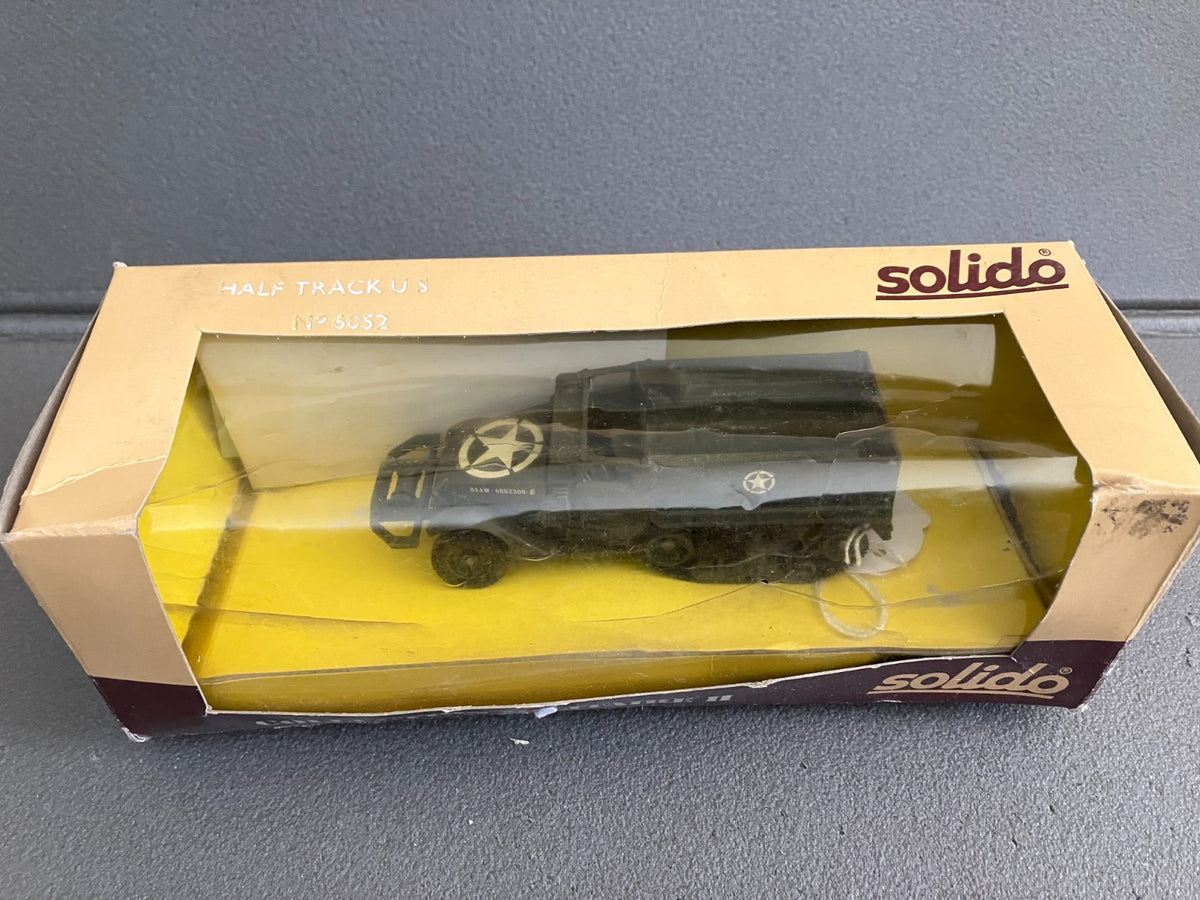 Ancienne Miniature Militaire Blindé Half Track US 6052 Solido France 1/50