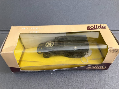 Ancienne Miniature Militaire Blindé Half Track US 6052 Solido France 1/50