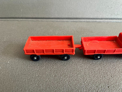 Voiture Miniature Ancien Camion Remorque Tomte Lardal Norway Plastique Gomme