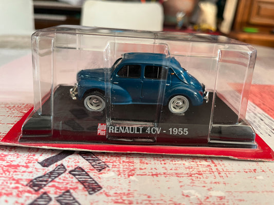 Voiture miniature Renault 4CV 1955 AutoPlus Hachette au 1/43