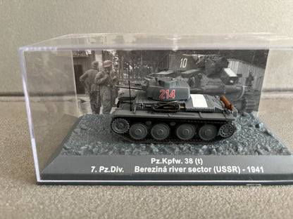 Miniature Militaire Char Tank Blindé Pz.Kpfw. 38 (t) Ausf. F Altaya 1/72