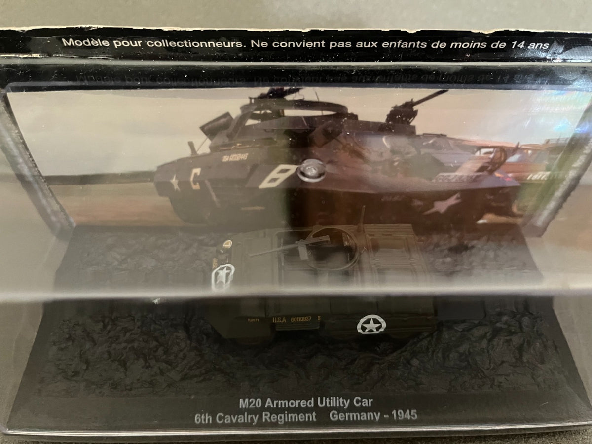 Miniature Militaire Char Tank Blindé M20 Armored Utility Car 1945 Altaya 1/72
