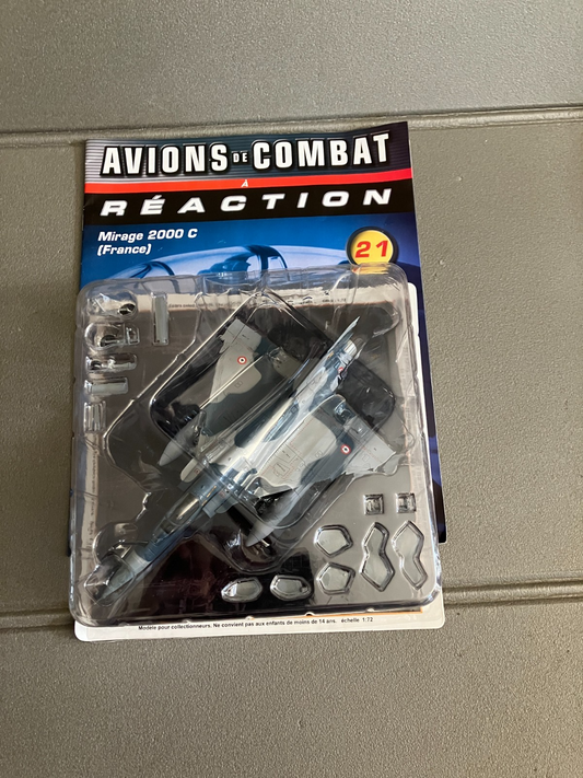 Avion miniature Militaire Combat à Réaction Mirage 2000 C France Altaya 1/72