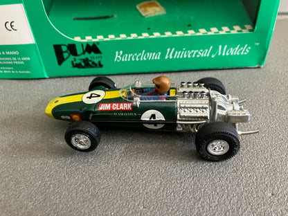 Voiture Miniature Circuit Formule 1 Lotus 49 B Jim Clark 1968 BUM Slot 1/32