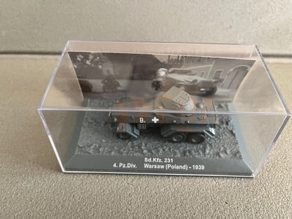 Miniature Militaire Char Tank Blindé Sd.Kfz. 231 (6-rad) 1939 Altaya 1/72
