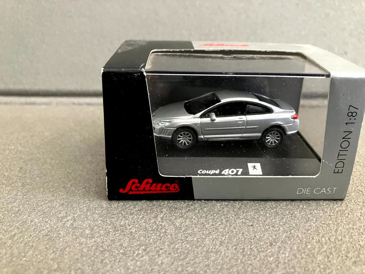 Voiture Miniature Peugeot Coupé 407 Schuco 1/87 HO