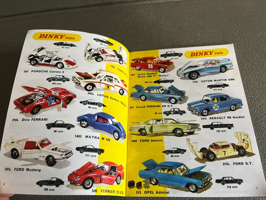 Dépliant Documentation Catalogue Jouet Voiture Dinky Toys 1969 Edition Atlas
