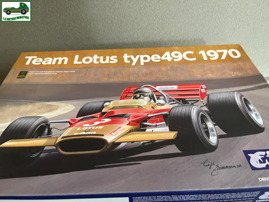 Maquette  à monter F1 Voiture miniature Team Lotus type 49C 1970 Ebbro 1/20