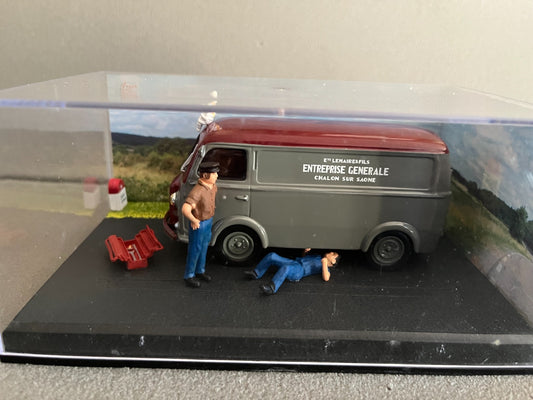 Voiture Miniature Peugeot D3A Etape 48 La Route Bleue RN7 1/43