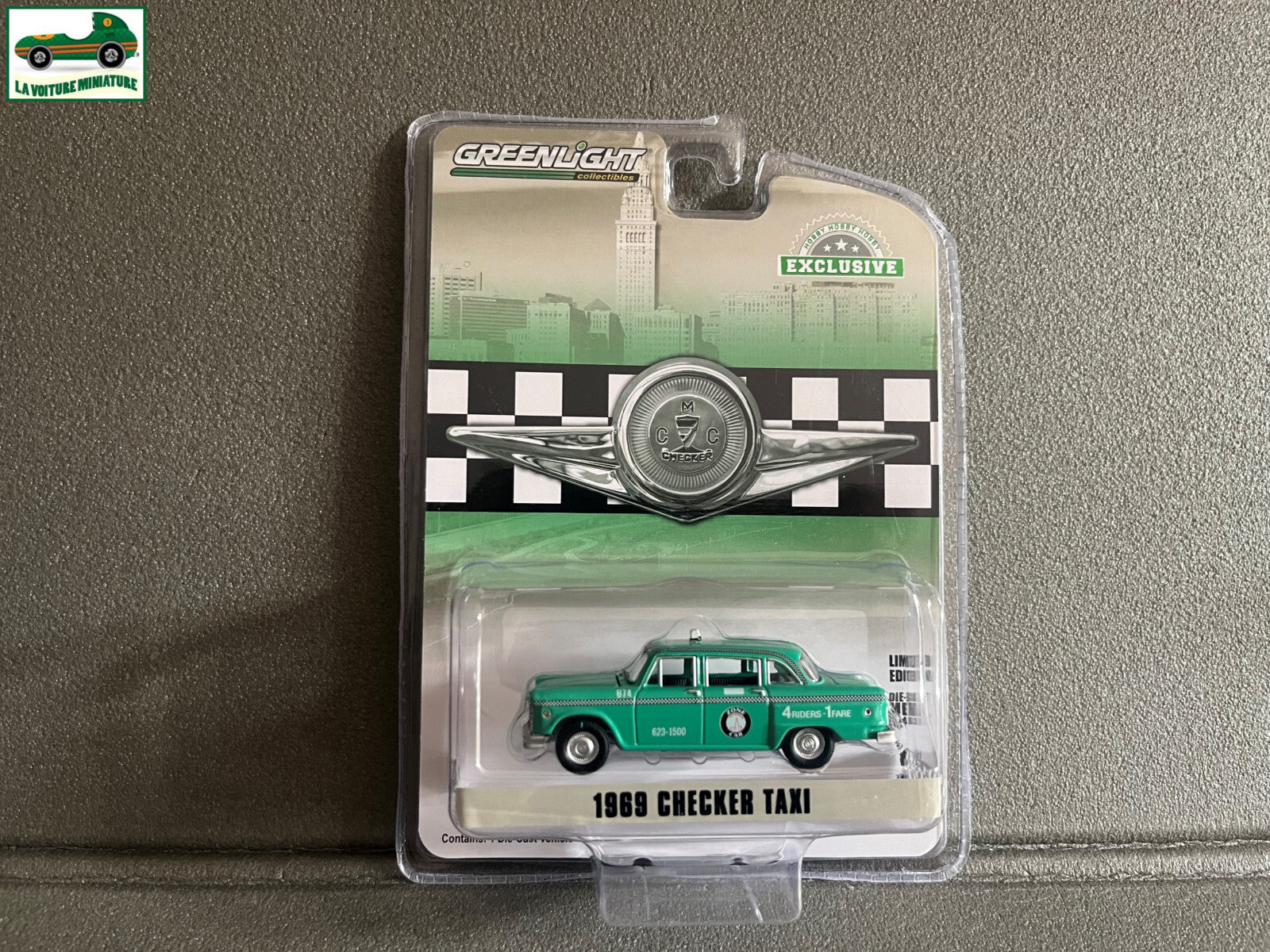 Voiture Miniature 1959 Checker Taxi Greenlight au 1/64