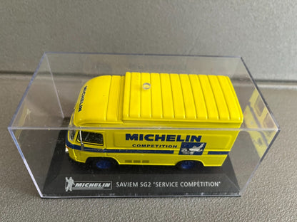 Voiture Miniature Camion Publicitaire Saviem SG2 Michelin Competition au 1/43