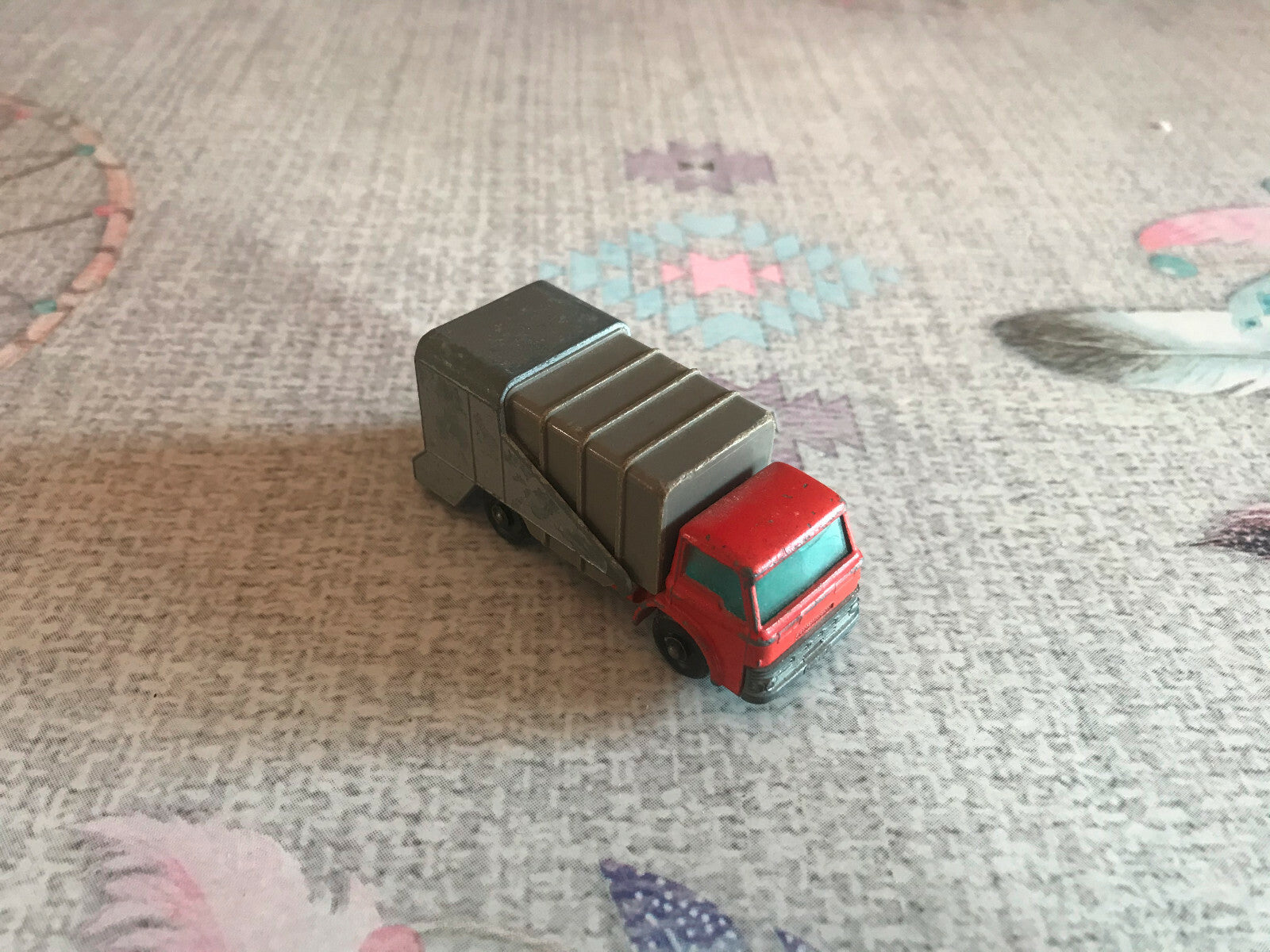 Voiture Miniature Camion Poubelle Lesney Refuse Truck N°7 England Matchbox
