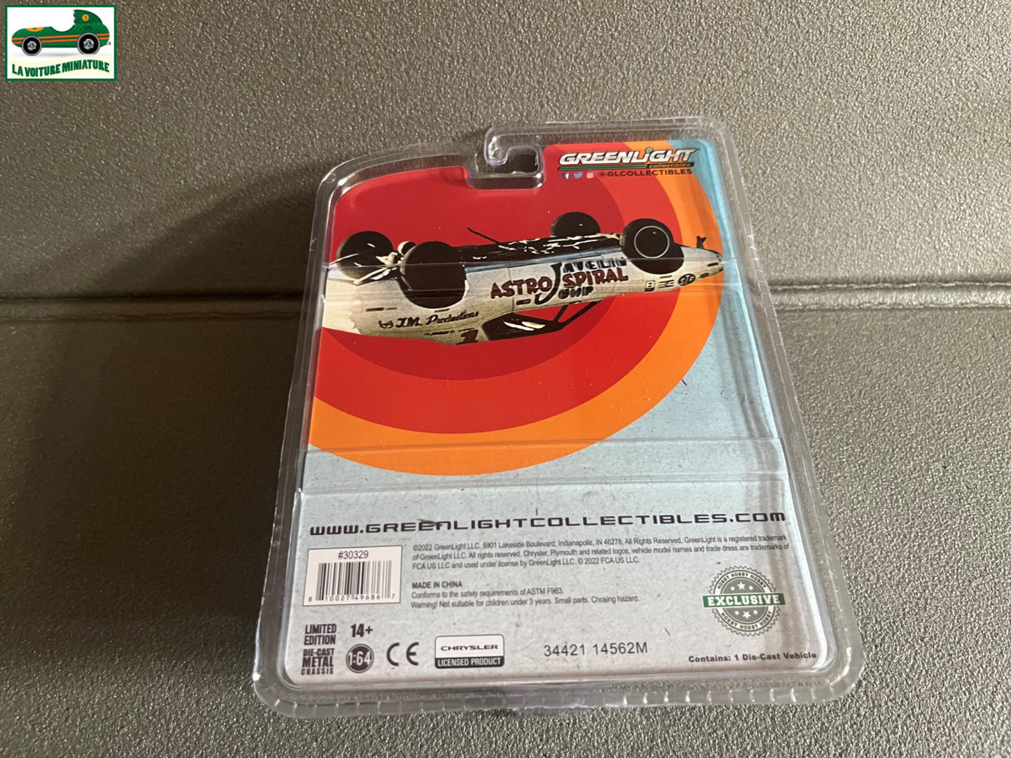 Voiture Miniature 1972 AMC Javelin SST Astro Spiral Greenlight au 1/64