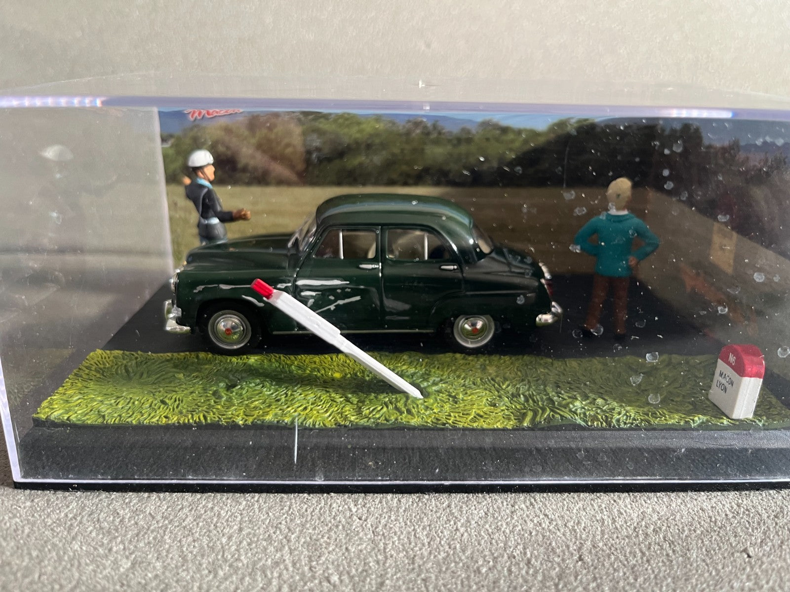 Voiture Miniature Simca Aronde Etape 50 La Route Bleue RN7 1/43