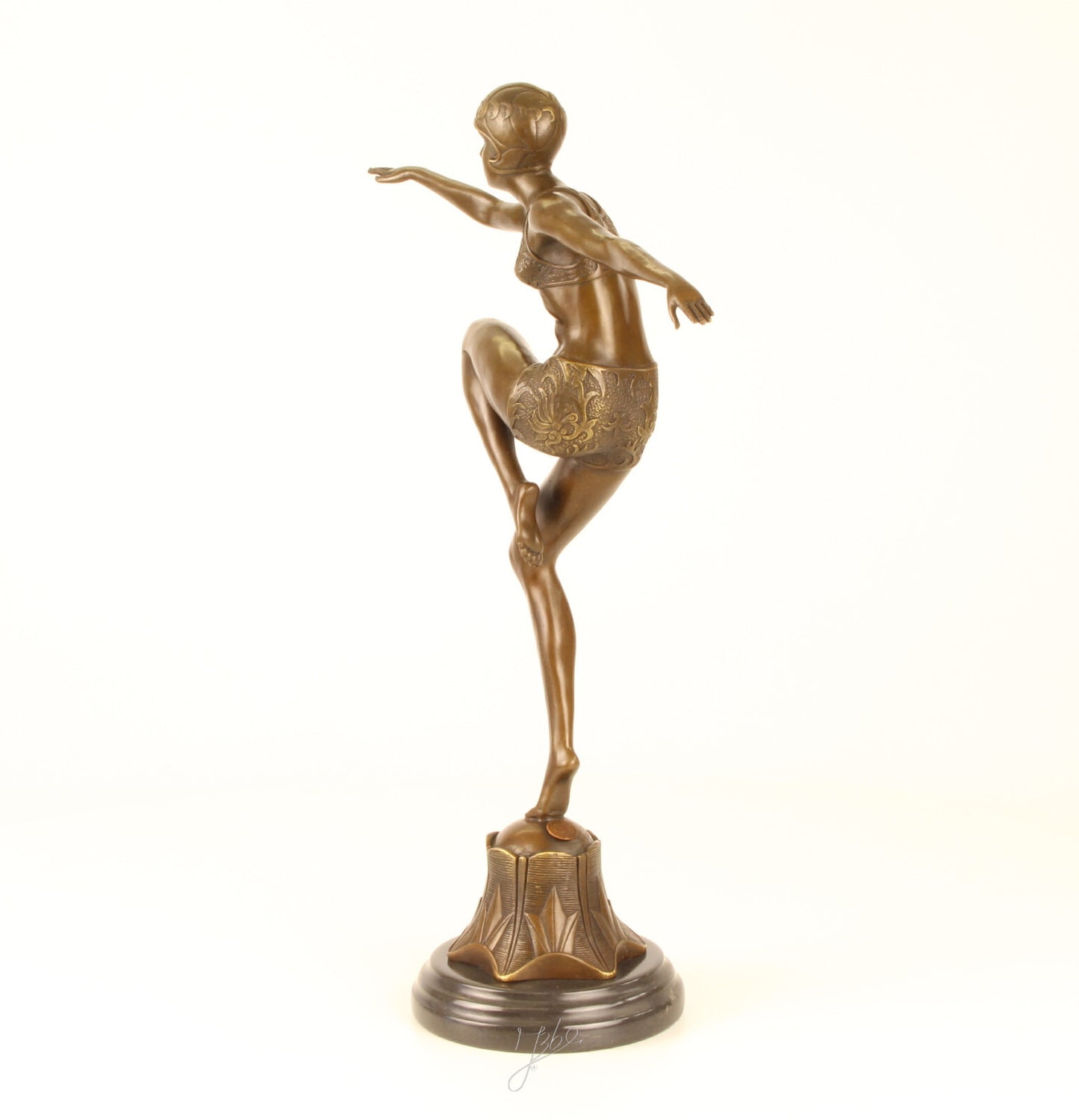 Statue Sculpture Bronze Art Déco Nouveau Danseuse Avec Brio DSBJ-25 Moderne