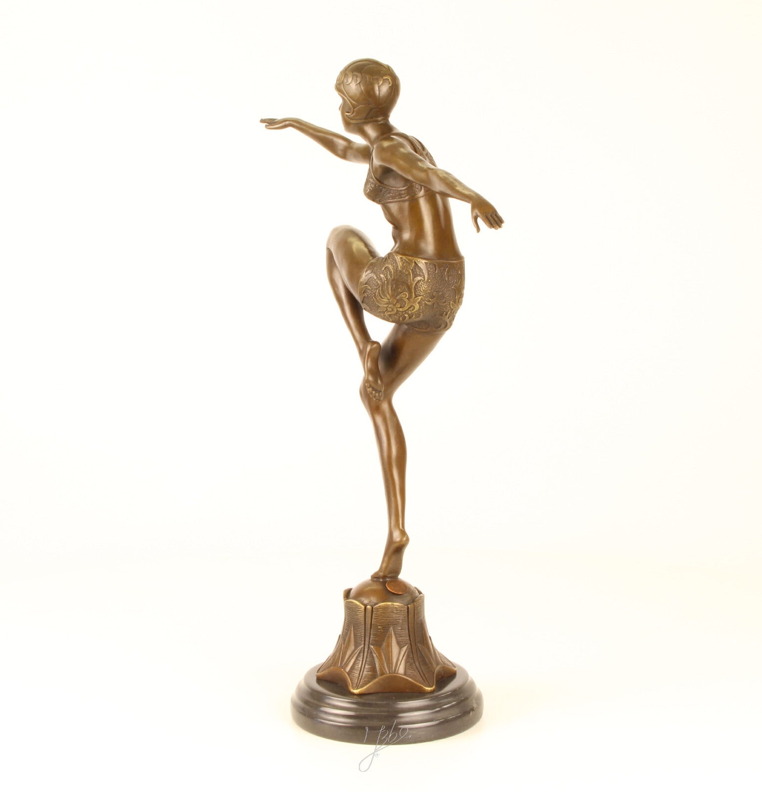 Statue Sculpture Bronze Art Déco Nouveau Danseuse Avec Brio DSBJ-25 Moderne