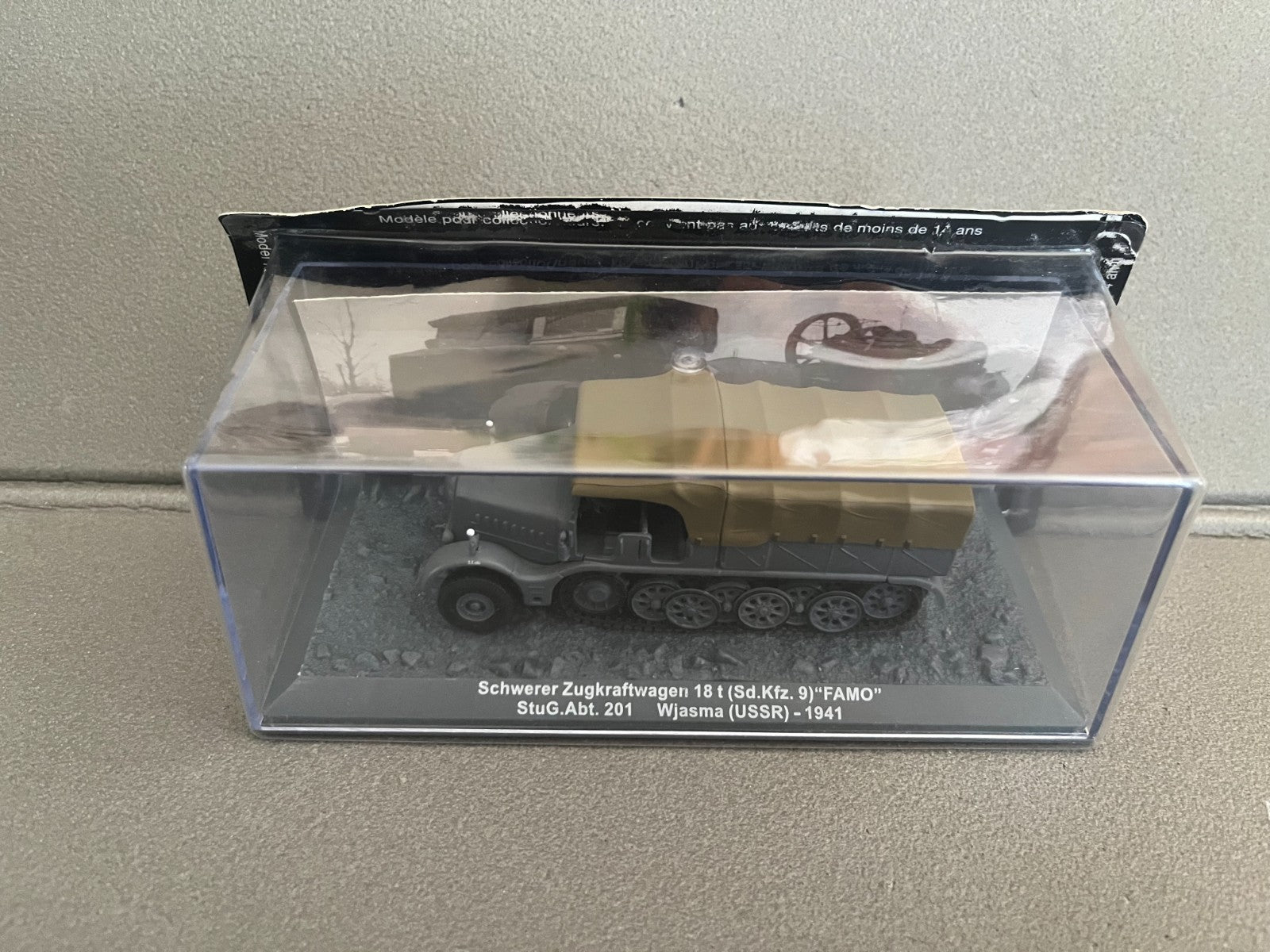 Miniature Militaire Char Tank Blindé Schwerer Zugkraftwagen Famo 201 Altaya 1/72