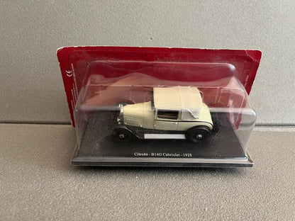 Voiture miniature Citroen B14G Cabriolet 1928 1/43