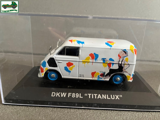 Voiture Miniature Camion Publicitaire DKW F89L Titanlux au 1/43