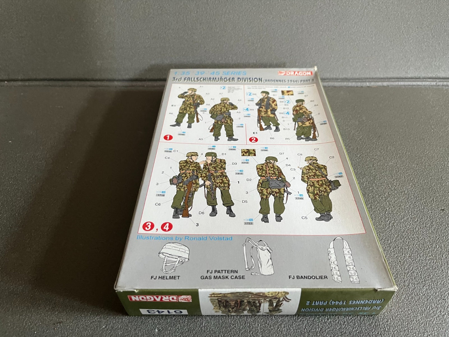 Maquette Militaire Figurine Soldat 3rd Fallschirmjager Division Dragon 1/35
