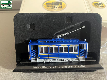 Voiture Miniature Tramway Tramvia Blau Serie 5-10 1903 Ixo Atlas au 1/87