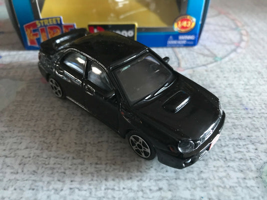 Voiture miniature Burago Street Fire Subaru Impreza WRX STI au 1/43